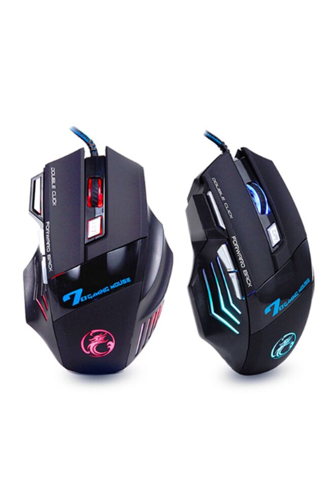 X7 Mouse Space Warships X3 Pubg Gaming Oyuncu Rgb Işıklı Mouse Kablolu Dpı Ayarlı