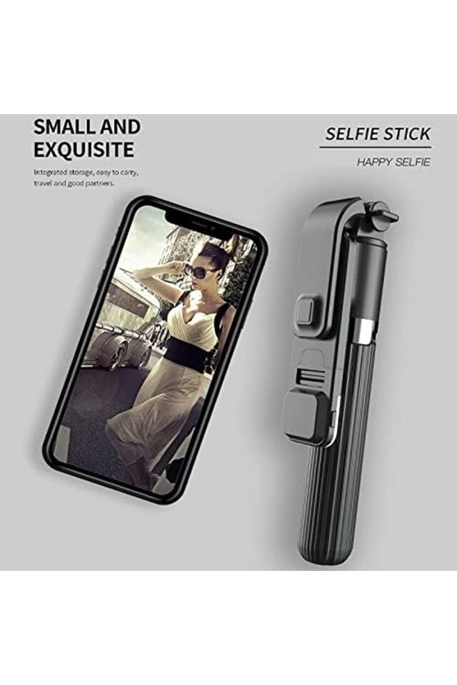 3'ü 1 arada Selfie Çubuğu Tripod, Kablosuz Uzaktan Kumanda, Uzatılabilir Stand, Tüm Akıllı Telefonlarla Uyumlu