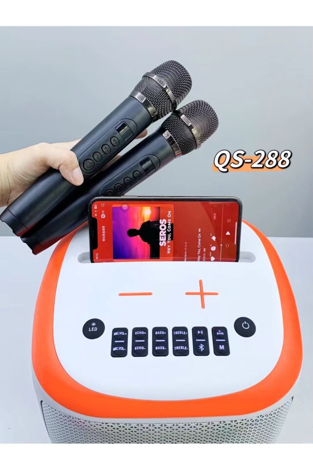 Party 300 Rgb Işıklı 2 Mikrofonlu 80w Ipx5 Suya Dayanıklı Süper Bass Bluetooth Hoparlör