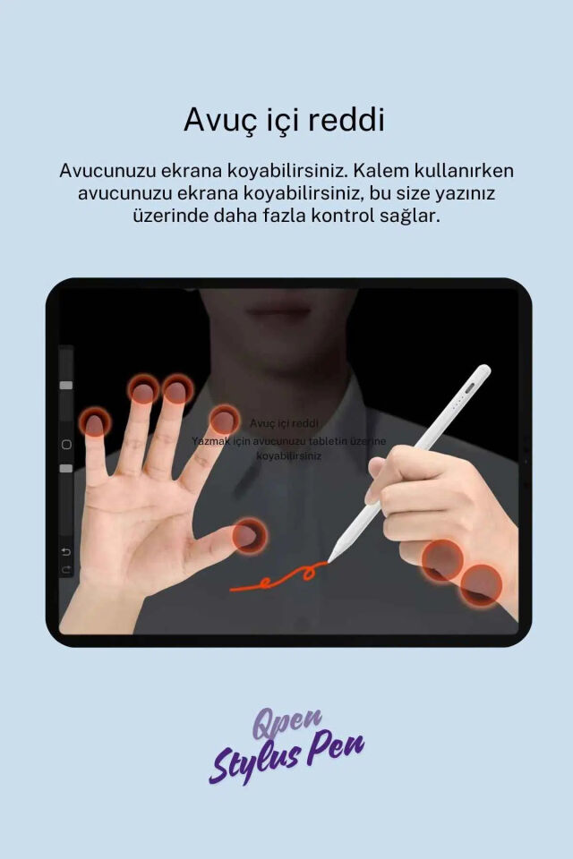 Apple Pencil 2. Nesil Uyumlu Kapasitif Stylus Kalem, Aktif Versiyon Iphone, Ipad Dokunmatik avuç içi algılama Kalem