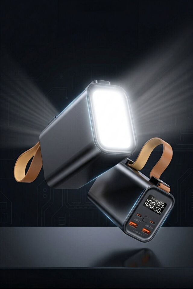 50.000mAh Powerbank PD100W Hızlı Şarj El Fenerli