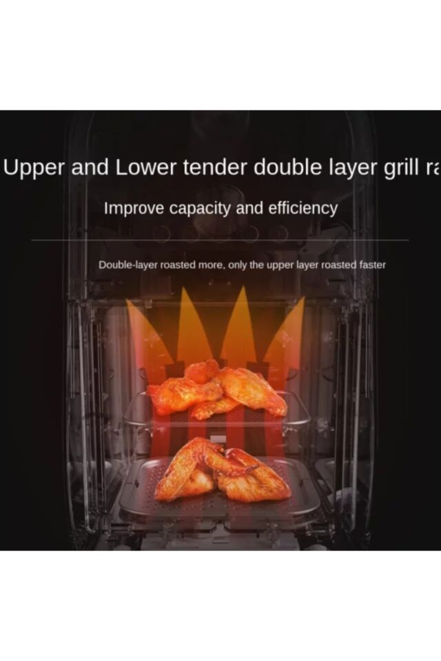 Pluzz Airfryer Yağsız Hava Fritözü 3 Litre Kapasite Sadece Hava Ile Pişirilir