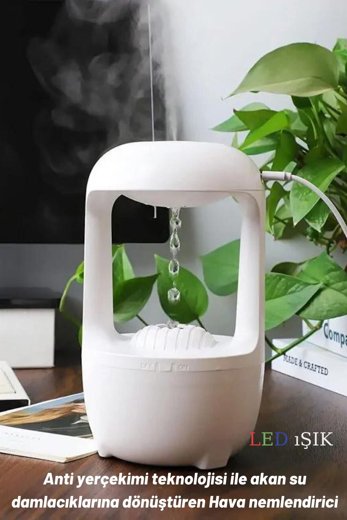 Hava Nemlendirici Aromatik Oda Kokusu Difüzörü Buhar Ultrasonik Led Işıklı 500ml