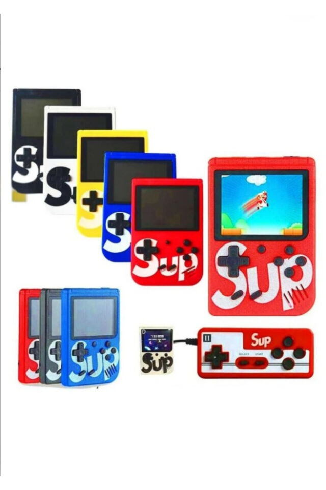 Atari Mini Video Oyun Konsolu 400 Oyunlu Gameboy Kırmızı-Siyah-Mavi-Sarı-Beyaz