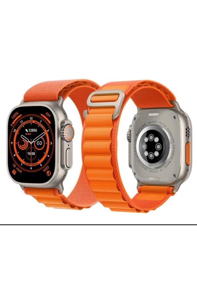 Watch Ultra Plus Vidalı, Sürekli Açık (KADRAN) Ekran Hd, 49mm Akıllı Saat