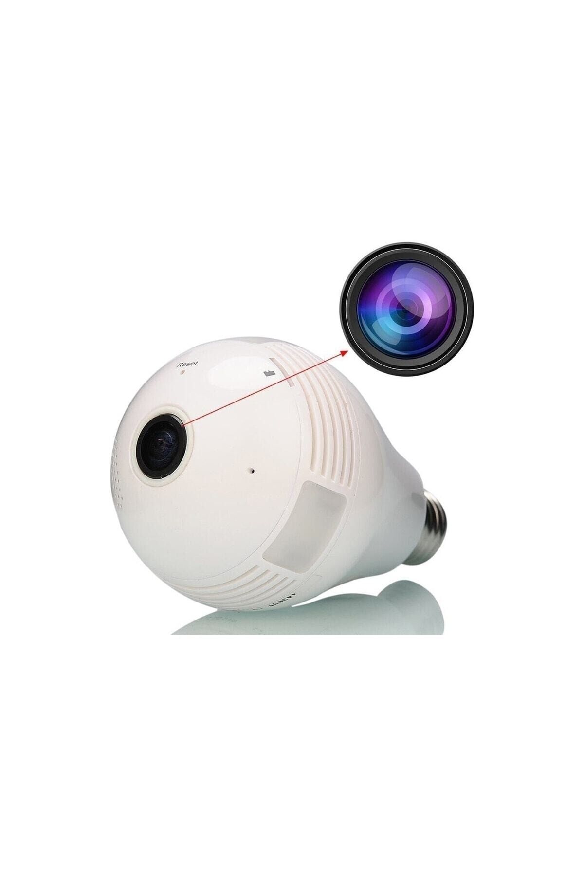 Smartfox Ip Kamera Balıkgözü Ampul Panoramik Bebek İzleme Güvenlik Kamerası