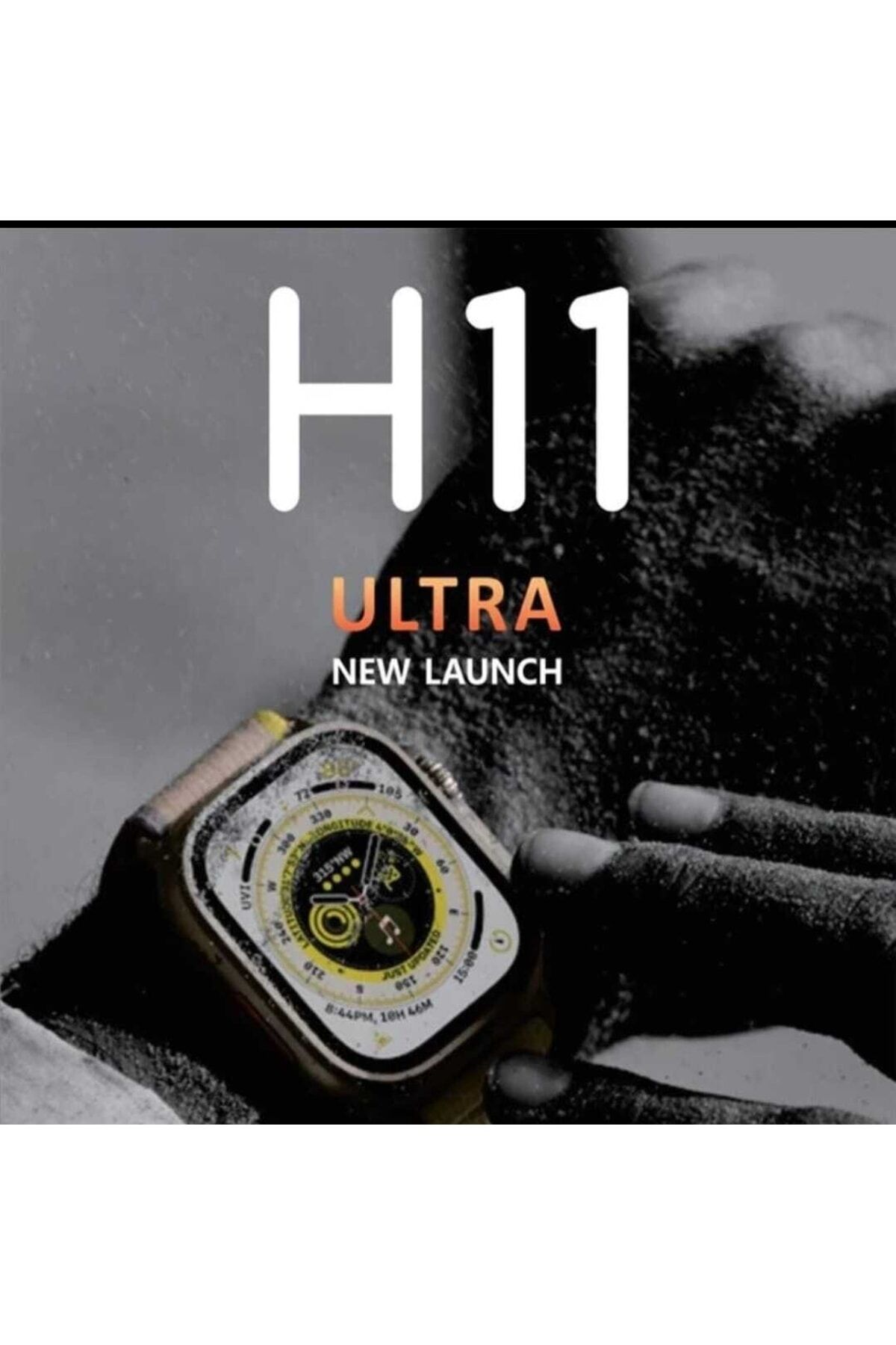 H11 Ultra Watch 49mm Metal Kasa Akıllı Aksesuar Saat(İADESİZ)