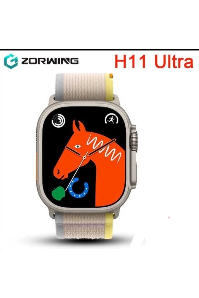 H11 Ultra Watch 49mm Metal Kasa Akıllı Aksesuar Saat(İADESİZ)