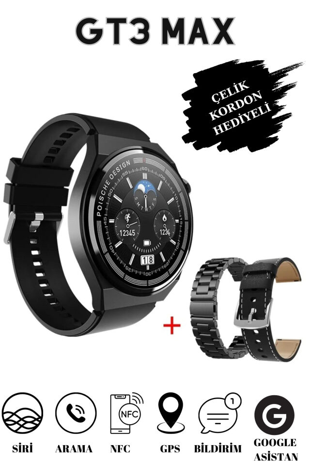 G3 Ultimate Akıllı Saat Full Özellik Siyah
