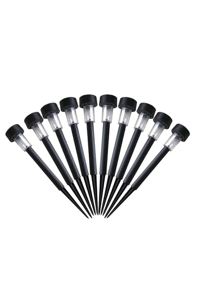 Güneş Enerjili Bahçe Lambası Plastik Saplama 5 lu Set