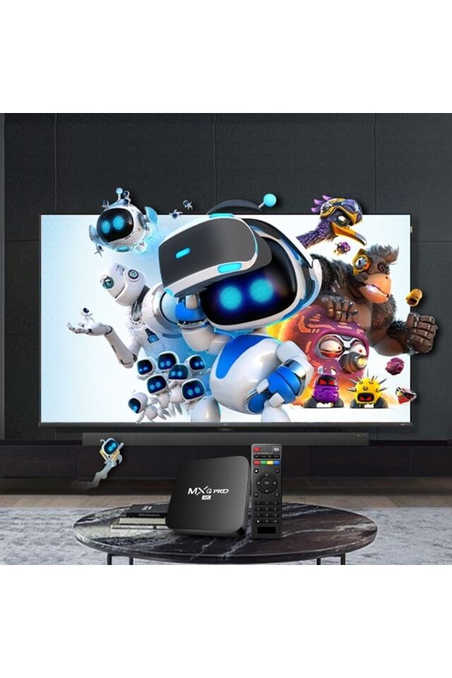Mx Pro 4k Android 11.1 -3840x2160 Çözünürlük H265 4 Çekirdek Işlemci Tv Box
