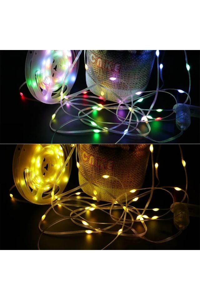RGB Damla Led Bluetooth Su Geçirmez Sese Duyarlı 10 Metre Led Işık