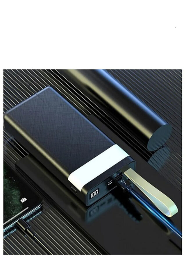 Pd22.5 W 50.000 Mah Led Işıklı Göstergeli Hızlı Şarj Ve Kablosuz şarj Özelikli Powerbank