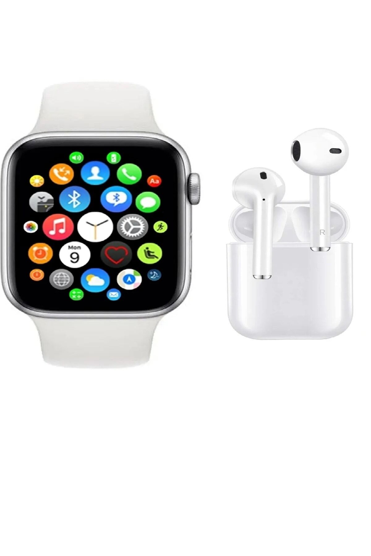 Akıllı Saat T500 Plus +   Kablosuz Kulaklık Ikili Set Ios Android Smartwatch