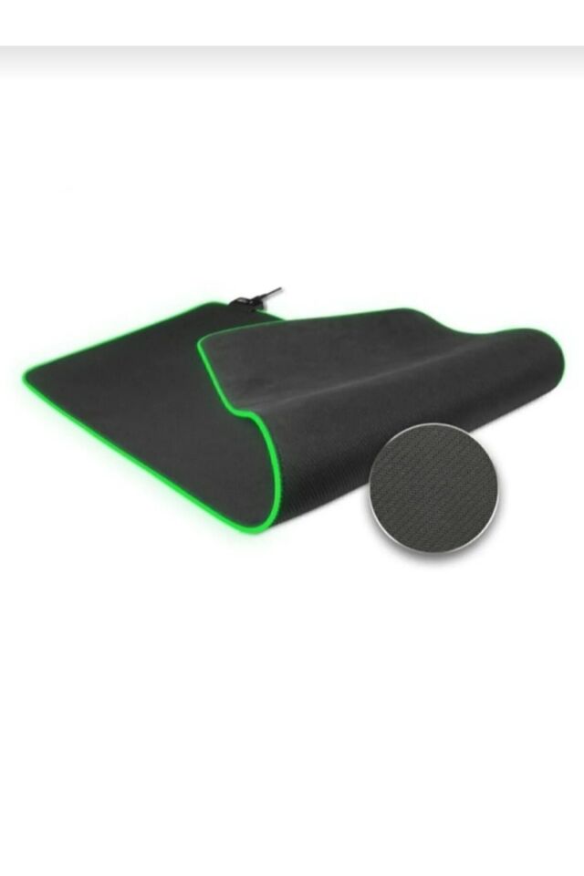 Rgb Düz Siyah 80*30 Cm Mousepad 13 Modlu Işık Açma Kapama