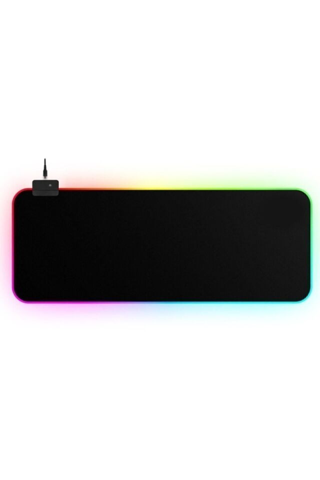 Rgb Düz Siyah 80*30 Cm Mousepad 13 Modlu Işık Açma Kapama