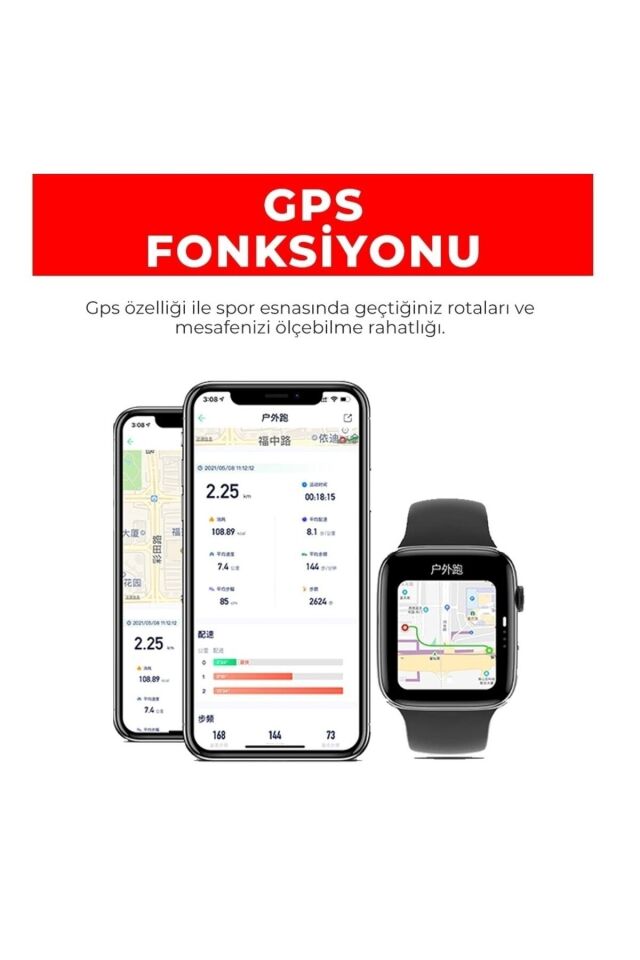 Watch 7 Pro Max Plus Akıllı Saat (1.95'' Tam Ekran)
