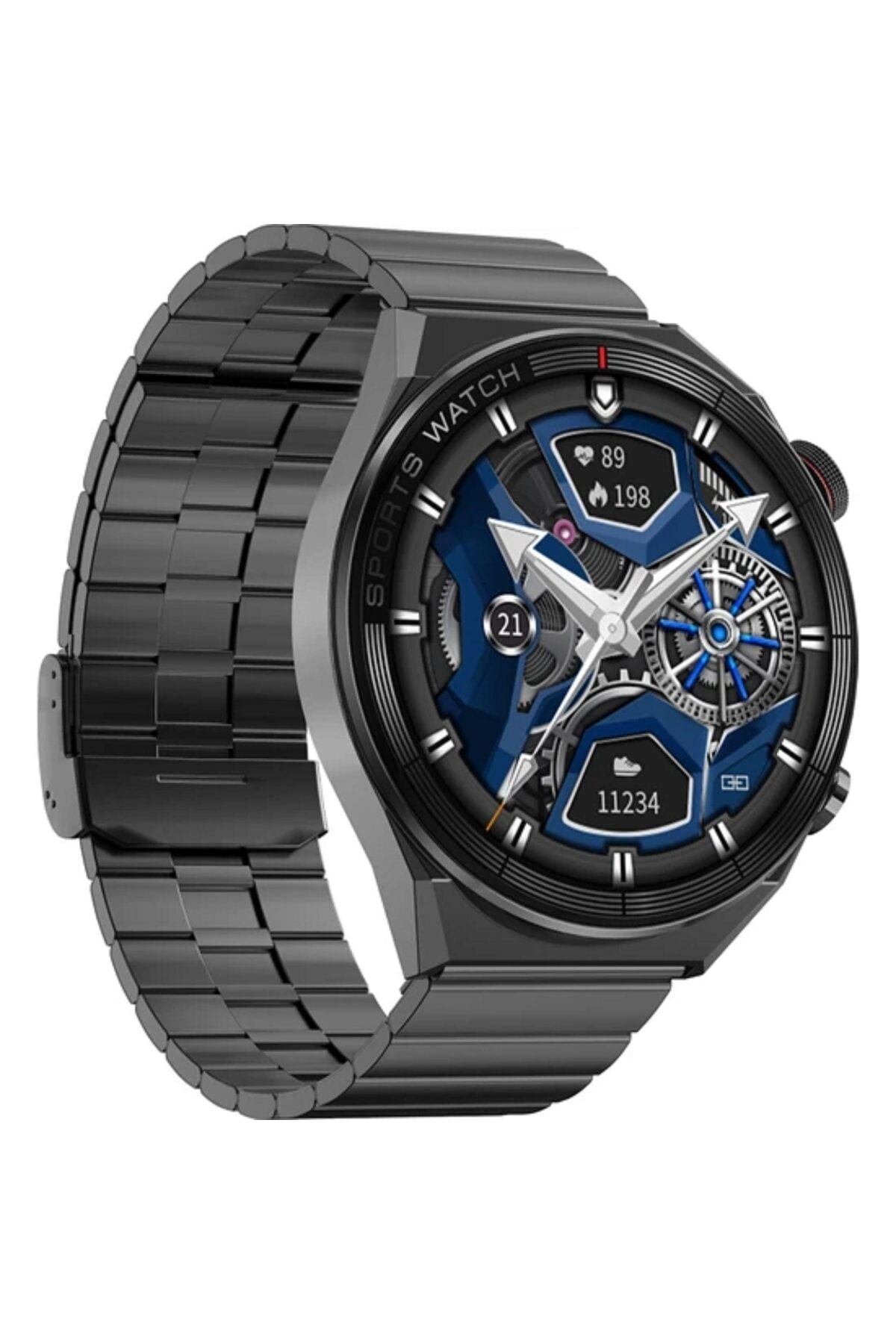 Dt3 Mate Pro Akıllı Saat Çift Kordonlu Suya Ve Toza Dayanıklı Yuvarlak Smart Watch