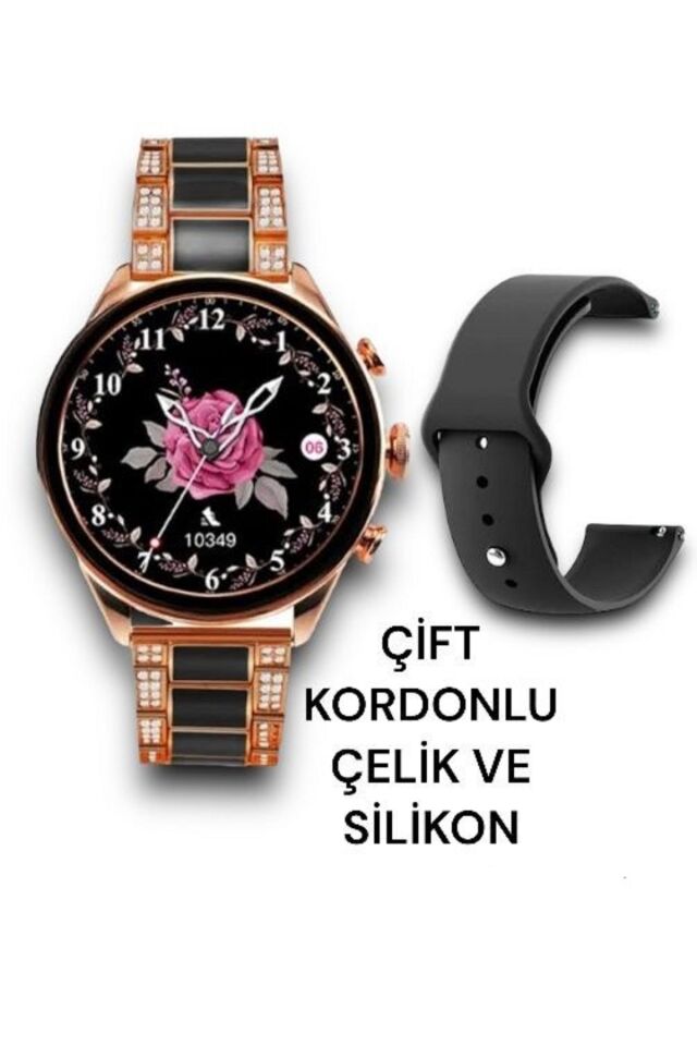 Watch Diamond Series Gen 11 42mm Akıllı Saat Kadın Erkek Metal Ve Silikon Çift Kordon
