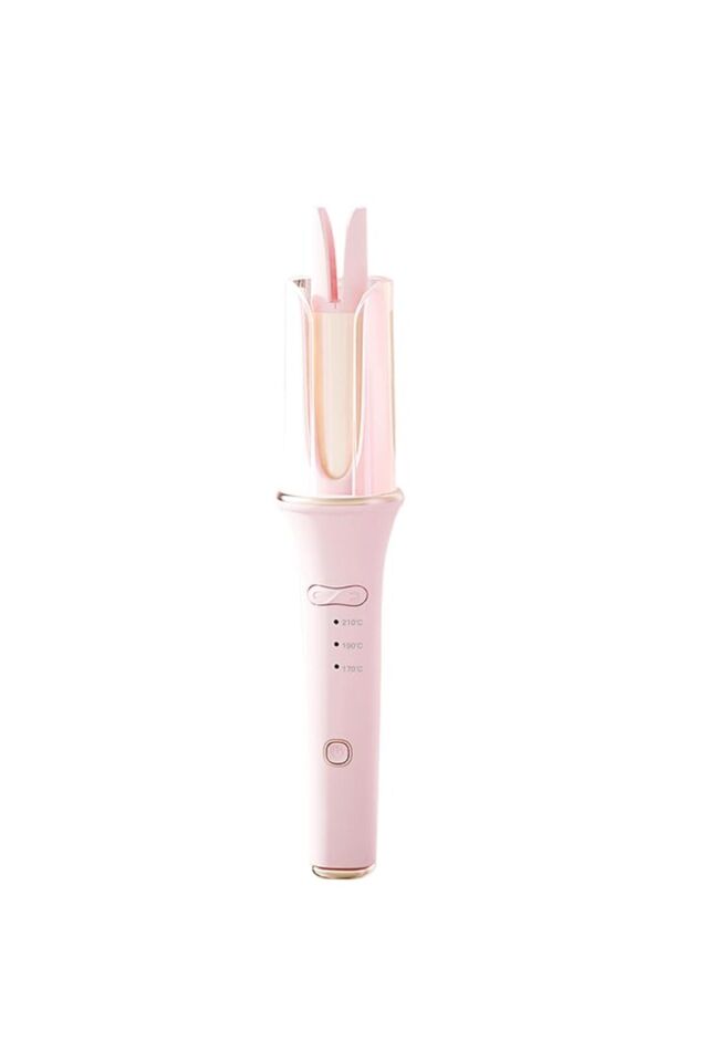 Otomatik Saç Maşası Kalın Su Dalgası 32mm - 30 Saniyede Isınma (Pembe)