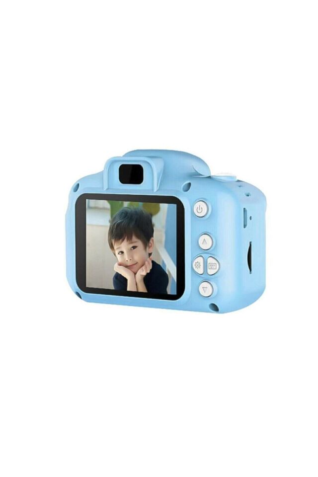 Unisex Çocuk Mavi Mini 1080p Hd Kamera Için Dijital Fotoğraf Makinesi