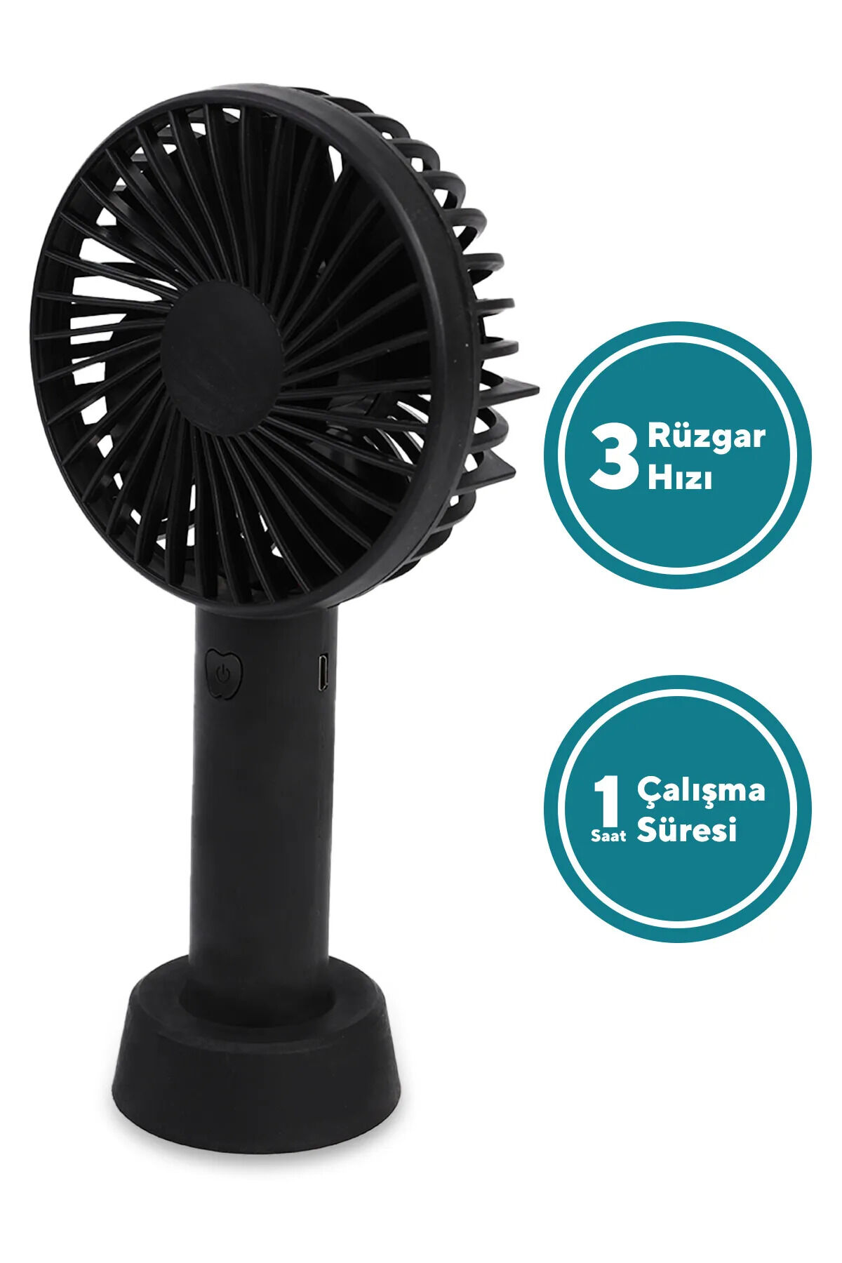 3 Kademeli Cep Boyu Sessiz Taşınabilir Mini Fan Usb Şarjlı Pervaneli Soğutucu Küçük El Vantilatörü