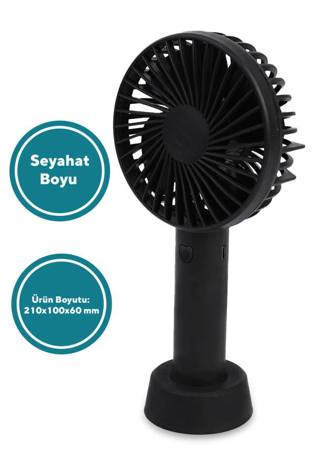 3 Kademeli Cep Boyu Sessiz Taşınabilir Mini Fan Usb Şarjlı Pervaneli Soğutucu Küçük El Vantilatörü