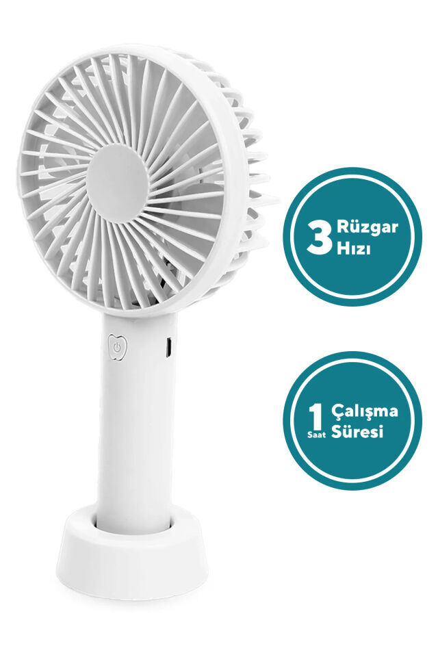 3 Kademeli Cep Boyu Sessiz Taşınabilir Mini Fan Usb Şarjlı Pervaneli Soğutucu Küçük El Vantilatörü