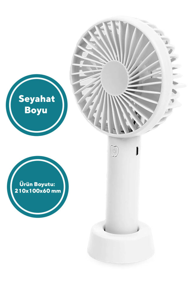 3 Kademeli Cep Boyu Sessiz Taşınabilir Mini Fan Usb Şarjlı Pervaneli Soğutucu Küçük El Vantilatörü
