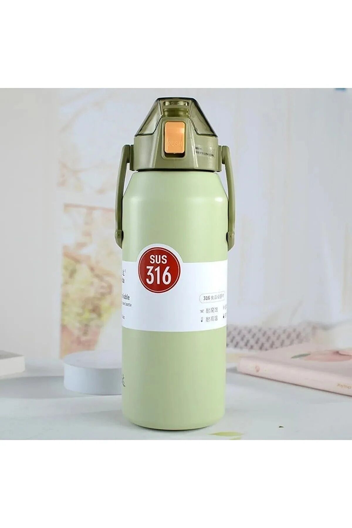 Çelik Termos 1,7 Litre Akıllı Vakumlu Yalıtımlı Ömürlük Dayanıklı Uzun Süre Sıcak Tutan Termos
