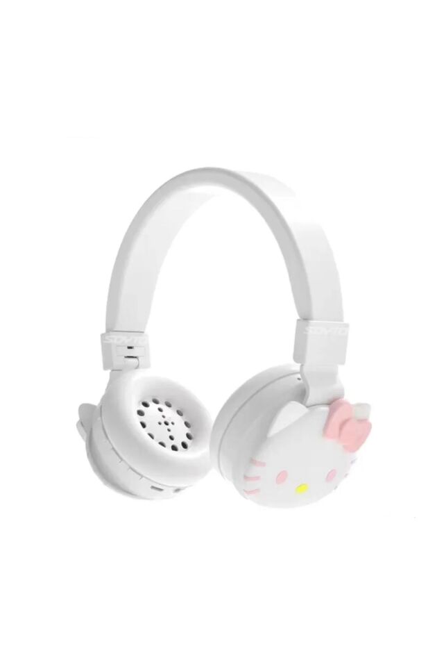 NM18 Kedi Kablosuz Kulaklık 5.0 Mikrofonlu Sd Kart Girişli Katlanır Kulak Üstü Bluetooth Kulaklık