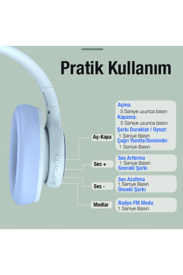 Yeni Nesil Şık Ergonomik Tasarım Extra Bass Kablosuz Bluetooth Mikrofonlu Spor Kulaklık Sd Kartlı