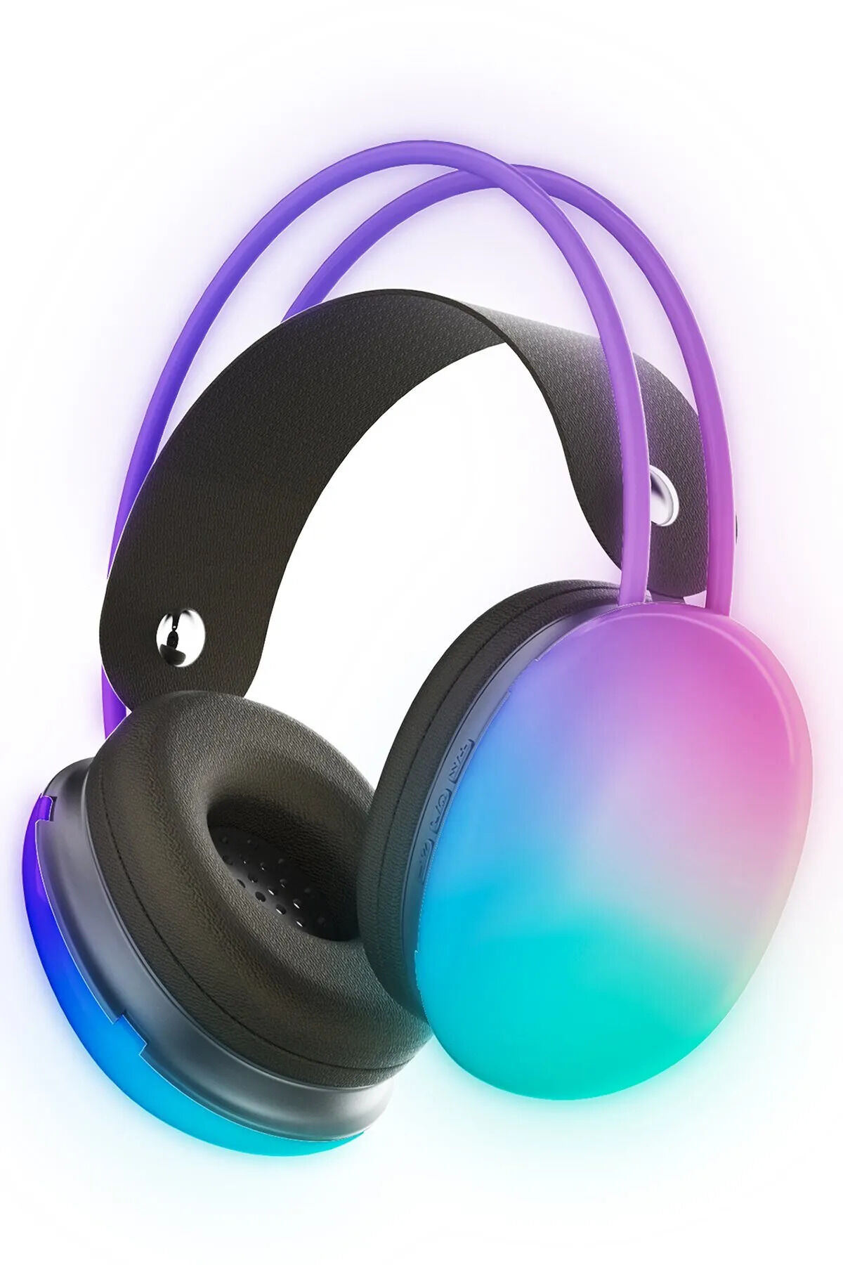 Kablosuz Oyuncu Kulaklığı 7.1 Full Rgb Işıklı Stereo Profesyonel Ses Kulaküstü Mikrofonlu Gaming