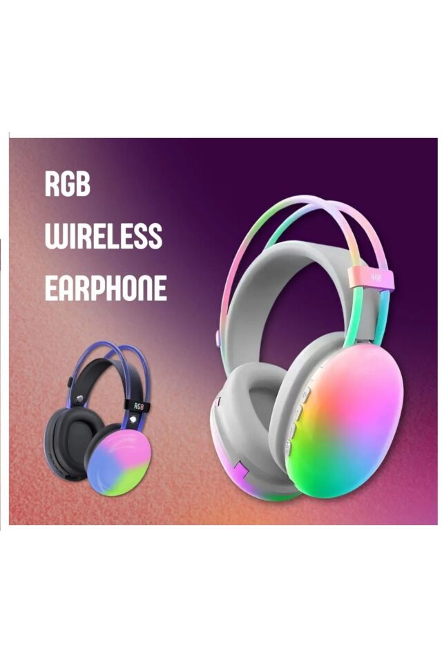 Kablosuz Oyuncu Kulaklığı 7.1 Full Rgb Işıklı Stereo Profesyonel Ses Kulaküstü Mikrofonlu Gaming
