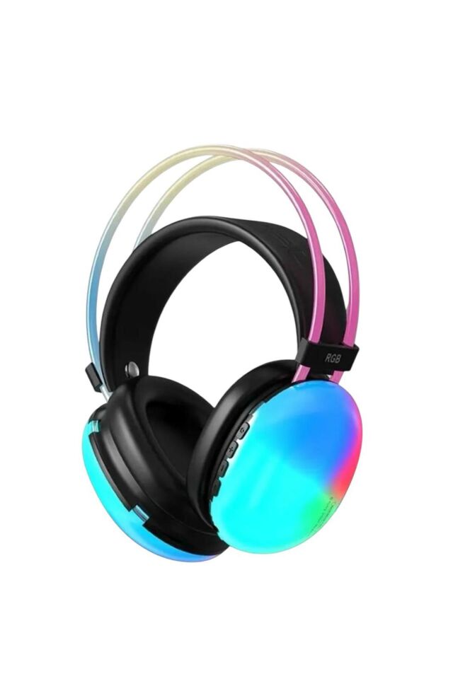 Kablosuz Oyuncu Kulaklığı 7.1 Full Rgb Işıklı Stereo Profesyonel Ses Kulaküstü Mikrofonlu Gaming
