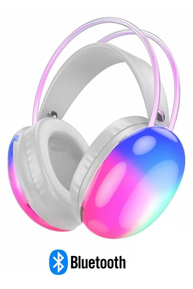 Kablosuz Oyuncu Kulaklığı 7.1 Full Rgb Işıklı Stereo Profesyonel Ses Kulaküstü Mikrofonlu Gaming