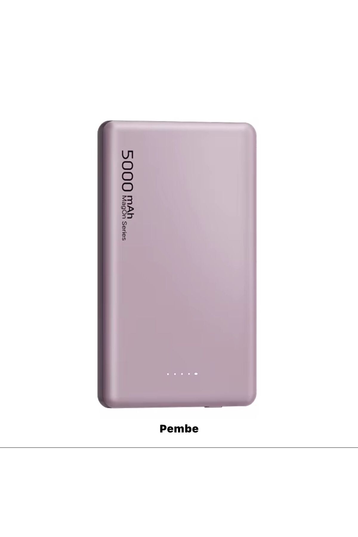 Manyetik Power Bank 5000 mAh, Kablosuz Şarj Cihazı 18 W Typc-E Çelik Kasa İnce ve Hızlı Şarj