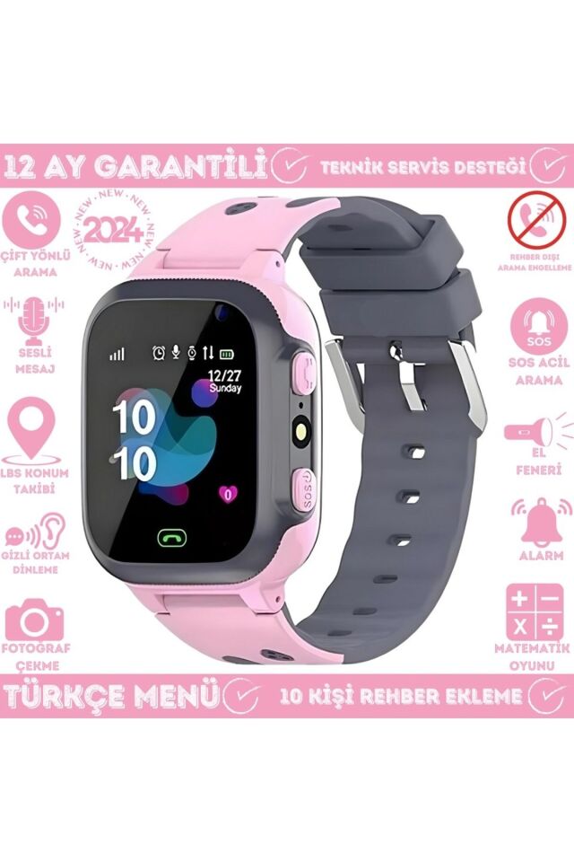 Akıllı Çocuk Takip Saati Sim Kartlı Arama, Kameralı, Gizli Dinleme Özellikli