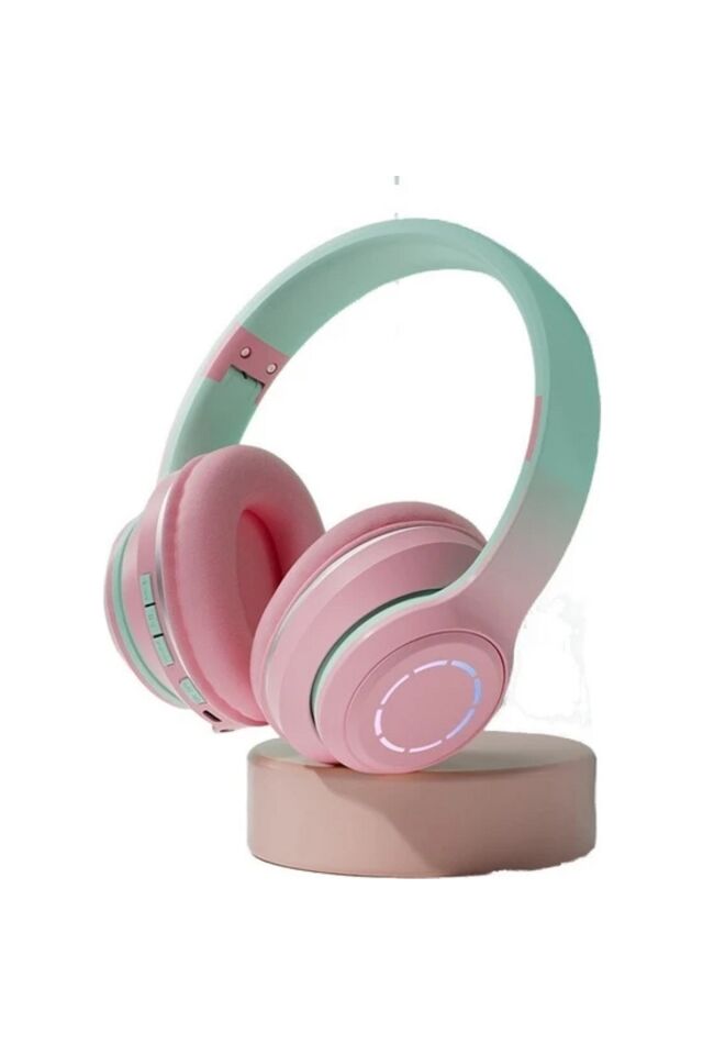 SN 36 One Ear Kafa Üstü Kablosuz Bluetooth Kulaklık Katlanabilir RGB Işıklı