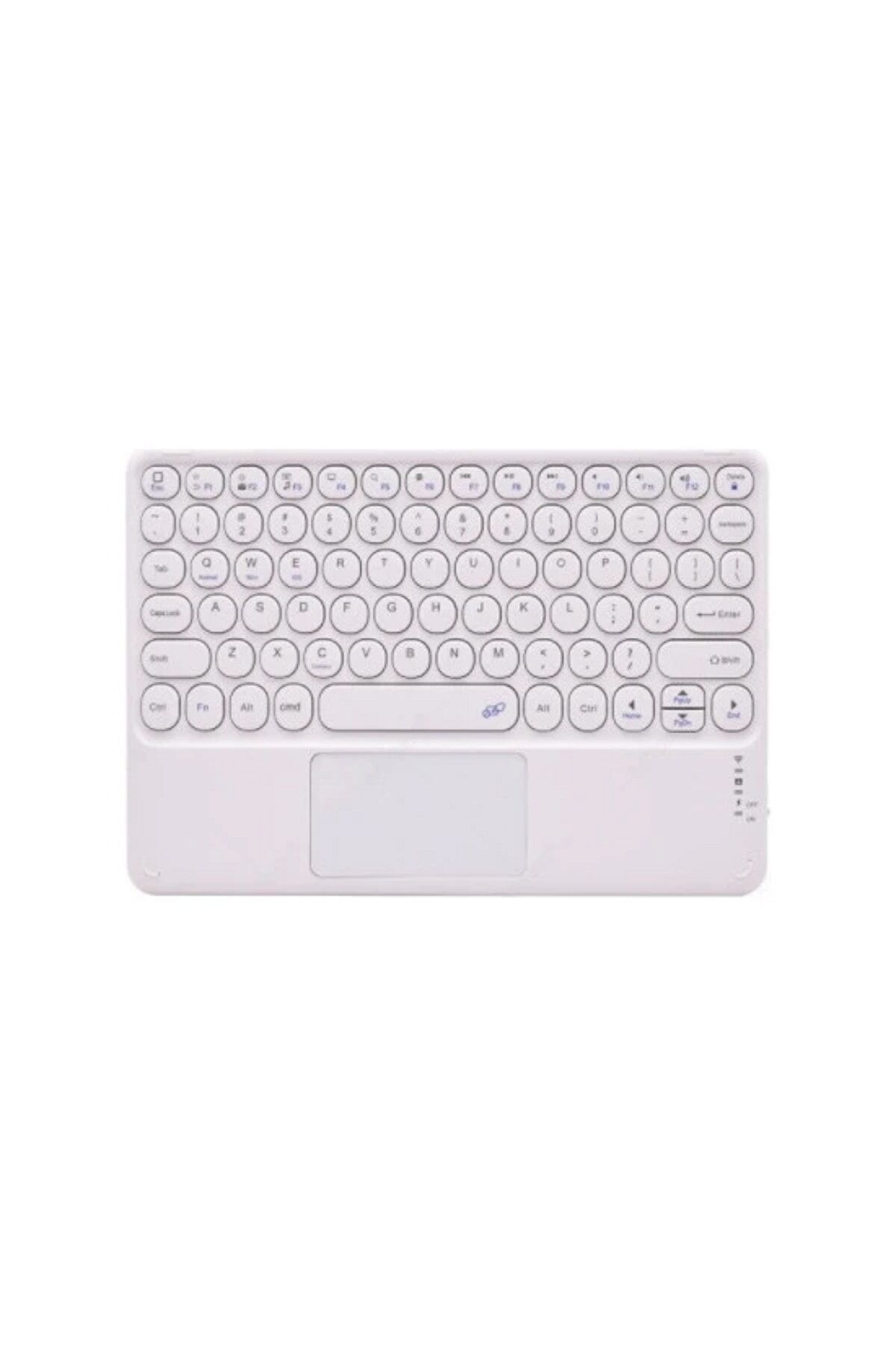 Tüm Cihazlara Uyumlu Touchpad Akıllı Dokunmatik Ekranlı Kablosuz Bluetooth Klavye (ios-android-win)