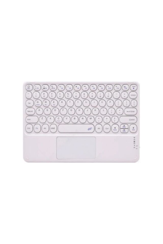 Tüm Cihazlara Uyumlu Touchpad Akıllı Dokunmatik Ekranlı Kablosuz Bluetooth Klavye (ios-android-win)