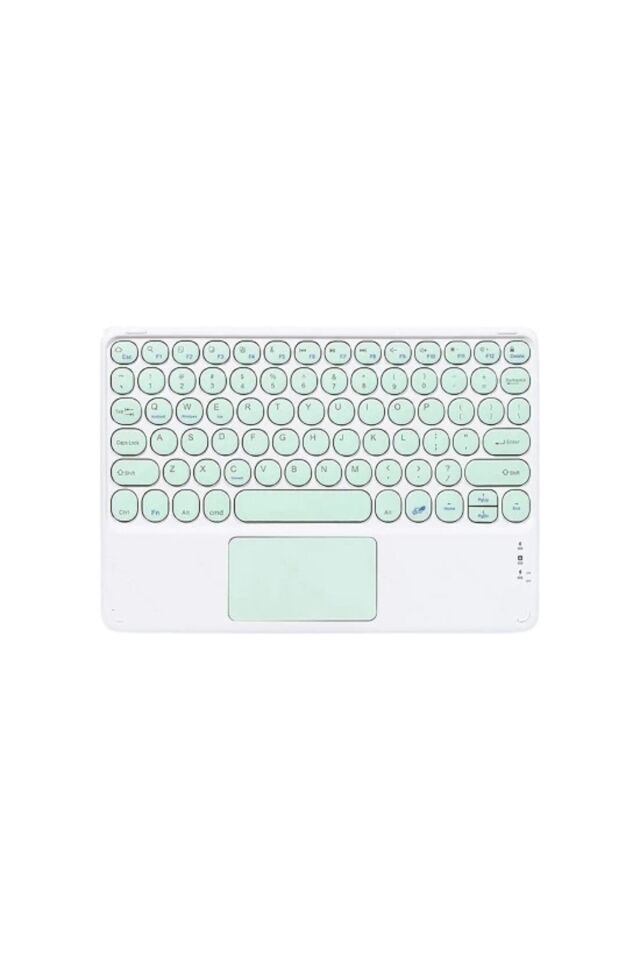 Tüm Cihazlara Uyumlu Touchpad Akıllı Dokunmatik Ekranlı Kablosuz Bluetooth Klavye (ios-android-win)