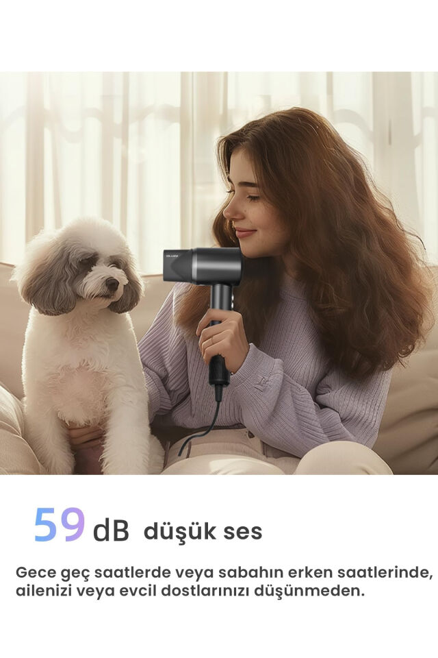 X116 Ultra İyonlu Saç Kurutma Makinesi Ultra Sessiz ve Hızlı Kurutma