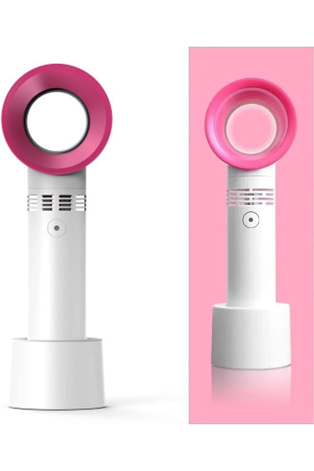 Taşınabilir Bladeless El Fanı USB Şarj Edilebilir Mini Soğutucu Fanı Hava Soğutucu Fan 3 Kademeli