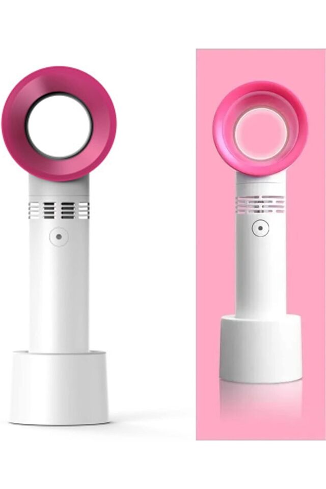 Taşınabilir Bladeless El Fanı USB Şarj Edilebilir Mini Soğutucu Fanı Hava Soğutucu Fan 3 Kademeli