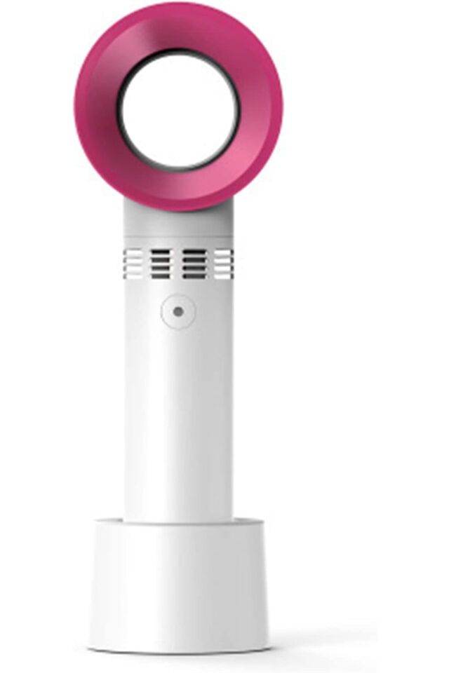 Taşınabilir Bladeless El Fanı USB Şarj Edilebilir Mini Soğutucu Fanı Hava Soğutucu Fan 3 Kademeli