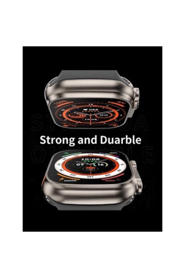 Watch8 Ultra H11 Ultra Akıllı Saat Vidali Çift Kordon Kilitli Hesap Makineli Bluetooth Gps Nfc Siri