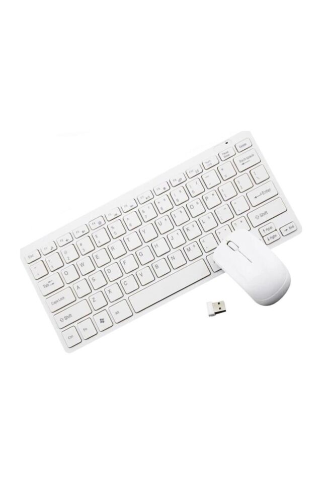 Mini Kablosuz Wireless Klavye Mouse Seti 2.4 Ghz
