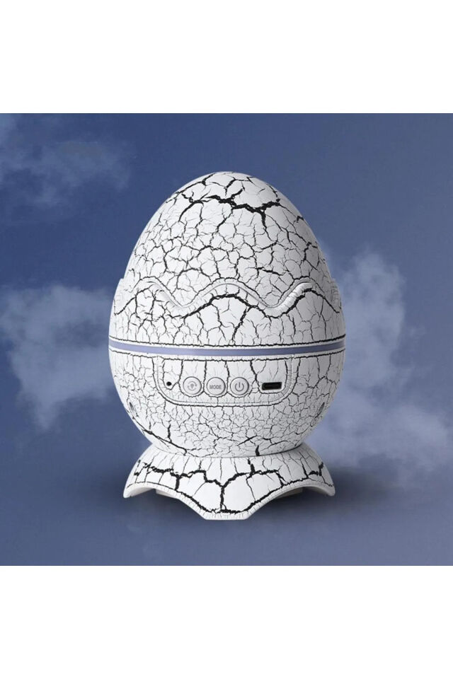 Dinazor Yumurtası Şekilli Kumandalı Galaxy yıldızlı Gökyüzü Kablosuz Bluetooth Speaker Gece Lambası
