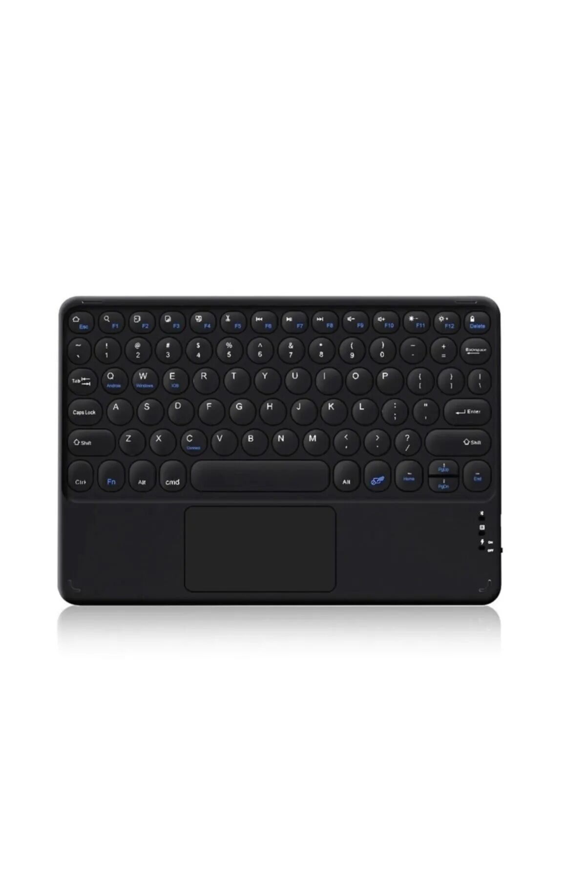 Tüm Cihazlara Uyumlu Akıllı Taşınabilir Şarj Edilebilir Kablosuz Bluetooth Klavye Mause Pad